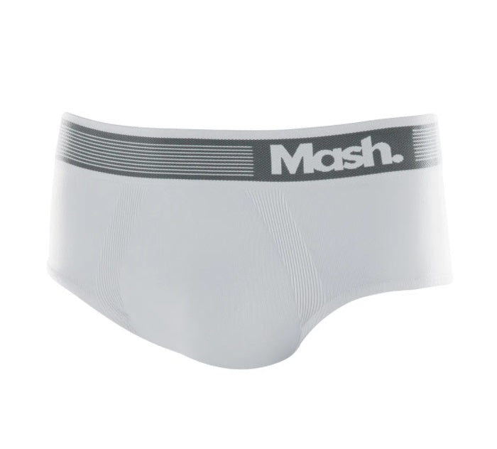 Lot of 3 Mash Microfiber Slip Seamless White Men Underwear Brazilian Original