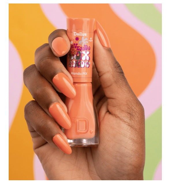 Brazilian Original Dailus Devendo e Luxando Nail Polish Kit 7 Units Beauty Art