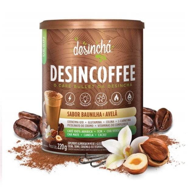 Desincoffee Vanilla Hazelnut Chocolate Flavor Arabica Bullet Coffee 220g - Desin
