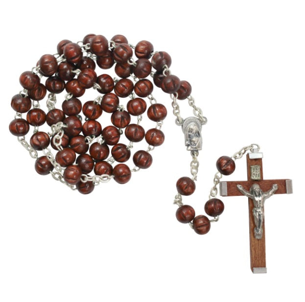 Brazilian Original Traditional Wooden Rosary 45cm Religious Collectible Articles