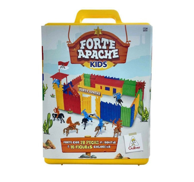 Original Gulliver Apache Kids Fort Battle Vintage Indian Miniature Play Set