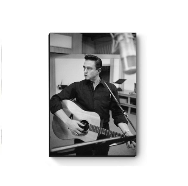 Johnny Cash MDF Canvas Decorative Collectible Painting Art Printing Mod. 2 A4