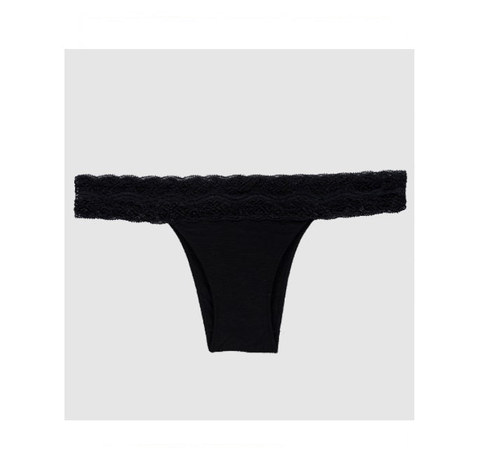 Lot of 3 Hope Green Modal Bikini Lace Panty Black Underwear Lingerie Brazilian