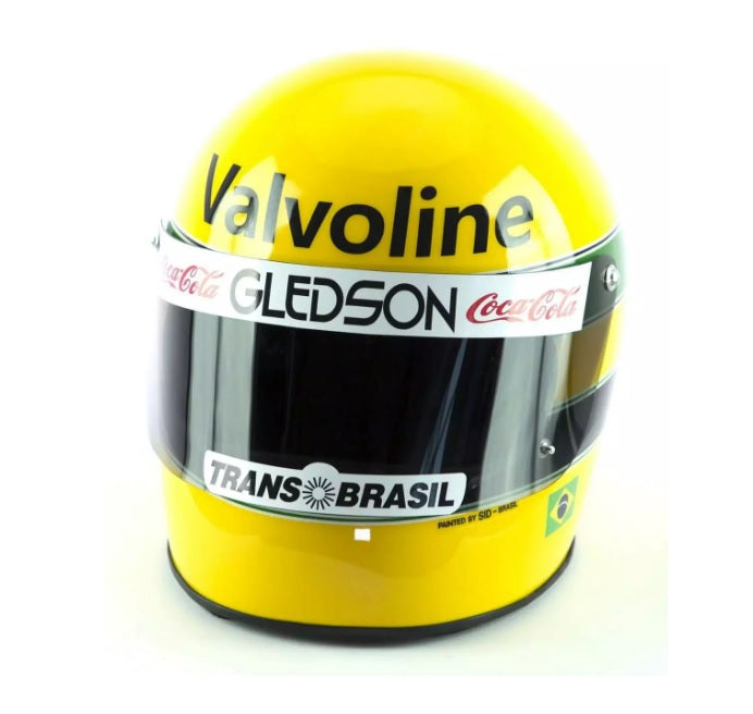 Brazilian Ayrton Senna World Championship Kart 1979 Helmet Collectible Replica