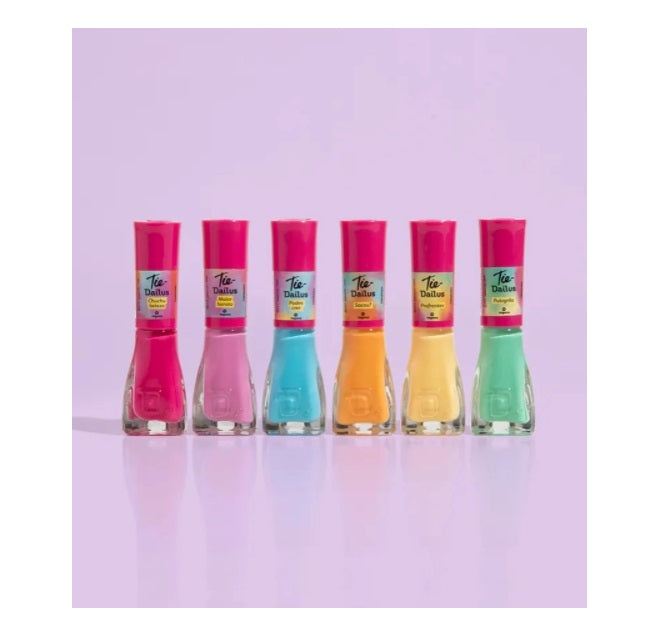 Brazilian Tie Dailus Podes Crer Nail Polish Vegan Set Kit 6 Colors Beauty Art