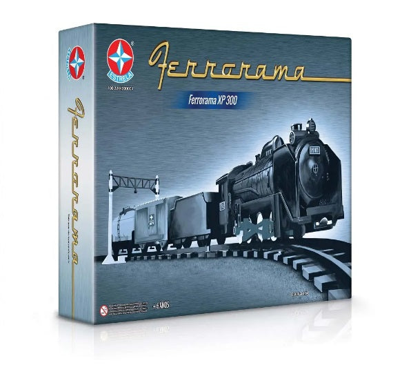 Original Estrela XP300 HO Scale 1:64 battery Ferrorama Toy Train Locomotive Rails