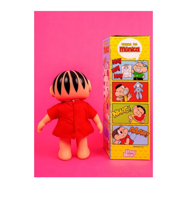 Brazilian Mônica Vinyl Doll 25cm Turma da Mônica Gang Classic Collectible Toy