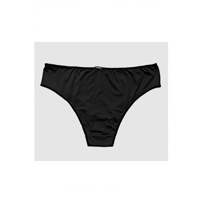 Lot of 3 Hope Touch Bio Microfiber Wide Sides Panty Black Underwear Brazilian