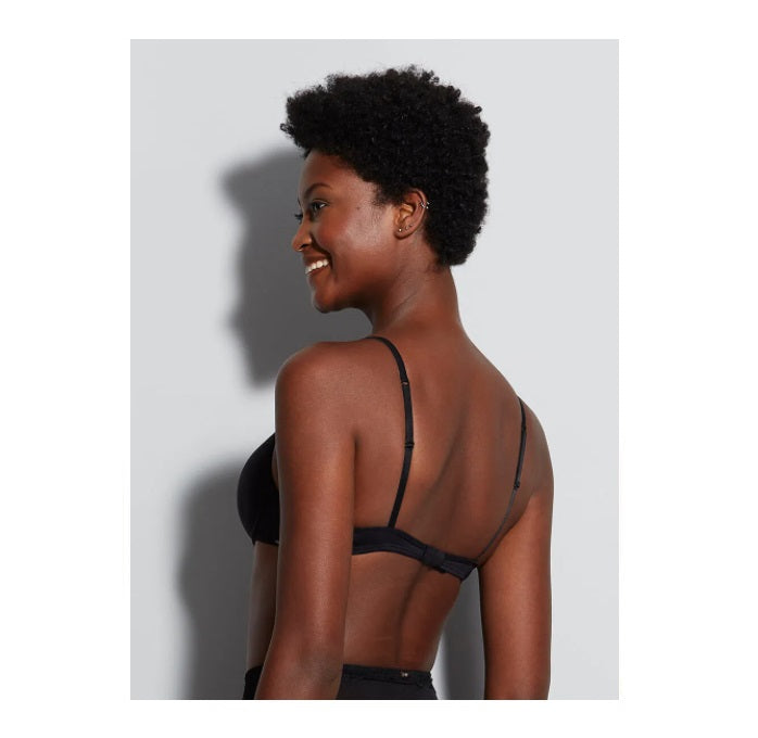 Hope Touch Push Up Bra Microfiber Black Underwear w/ Support Brazilian Original