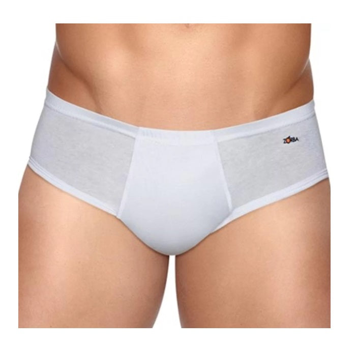 Lot of 3 Zorba Slip Light 172 Cotton Tagless White Underwear Original Brazilian