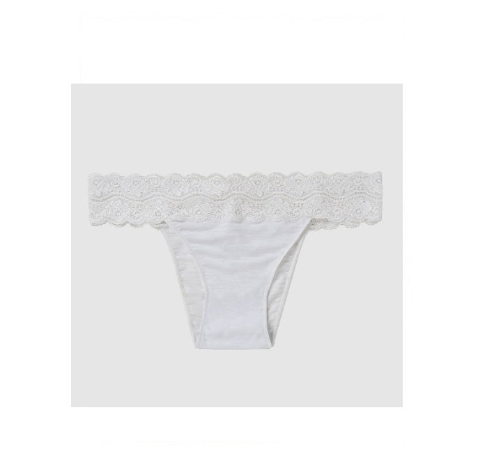 Lot of 3 Hope Green Modal Bikini Lace Panty White Underwear Lingerie Brazilian