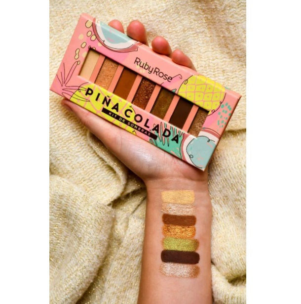 Brazilian Original Piña Colada Eyeshadow Palette 7 Colors Beauty Eye Makeup Set