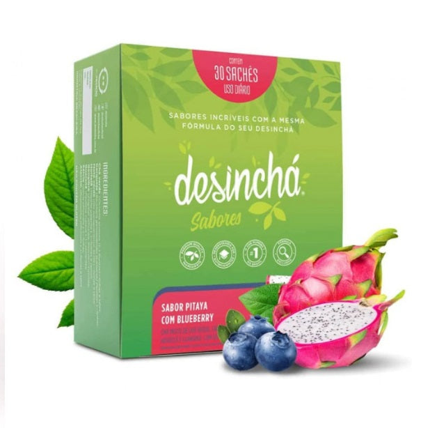 Desinchá Pitaya Sicilian Blueberry Organic Natural Healthy Tea 30 Sachets - Desin