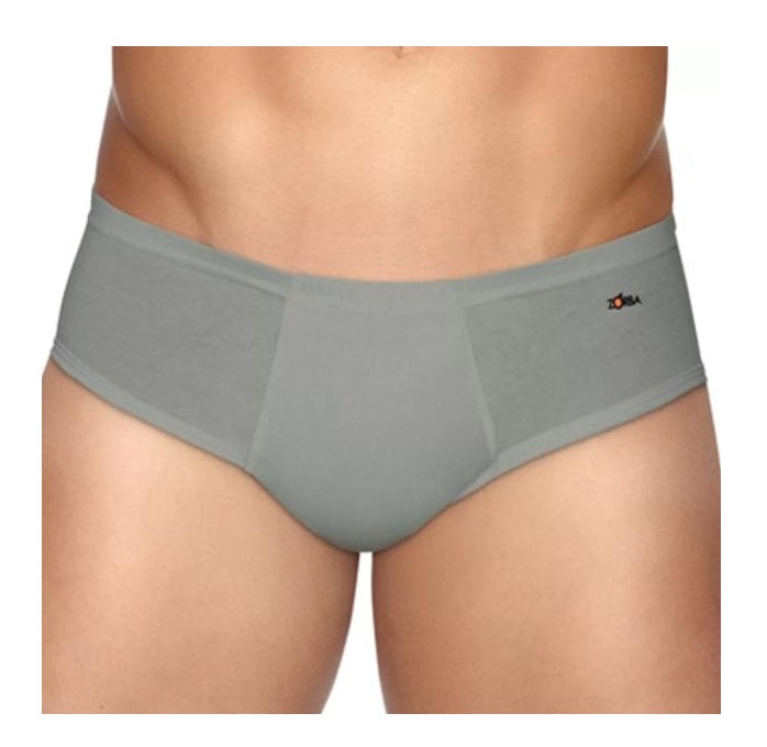 Lot of 3 Zorba Slip Light 172 Cotton Male Tagless Gray Underwear Brazilian