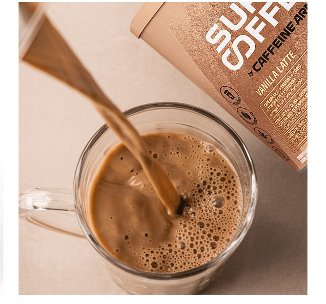 Lot of 10 Caffeine Army 3.0 Vanilla Latte Flavor Coffee Energetic Supplement 10g - SuperCoffee