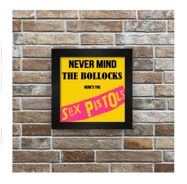 Sex Pistols Never Mind Bollocks Tile w/ Frame Collectible Decorative Framework