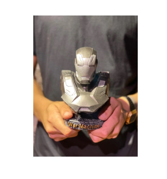 Brazilian Marvel Iron Man War Machine Bust Collectible Statue Decorative Geek