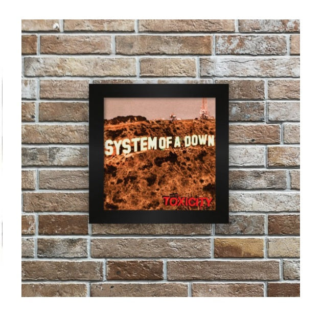 Toxicity System of a Down Tile w/ Frame Decorative Collectible Framework Painting