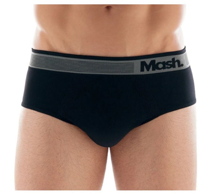 Lot of 3 Mash Microfiber Slip Seamless Black Men Underwear Brazilian Original