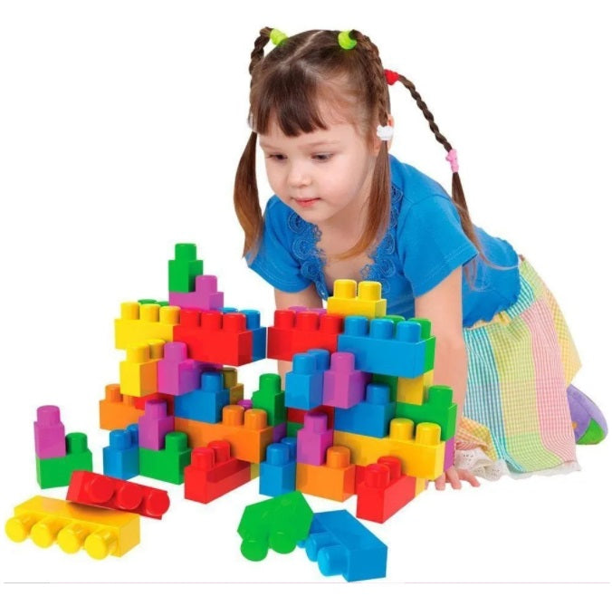Brazilian Original Gulliver Large Colorful Mount Fit Blocks 48 Pieces Kids Toys
