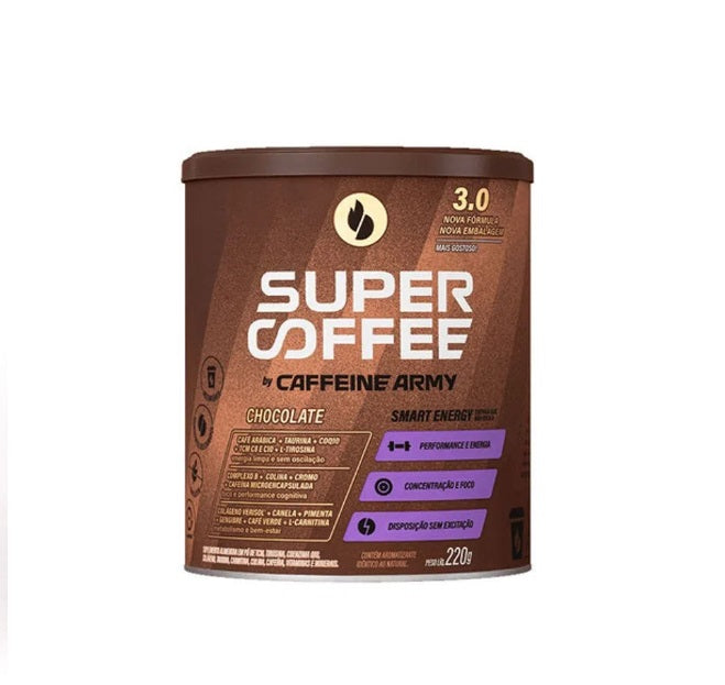 Caffeine Army 3.0 Chocolate Flavor Coffee Energetic Supplement 220g - SuperCoffee