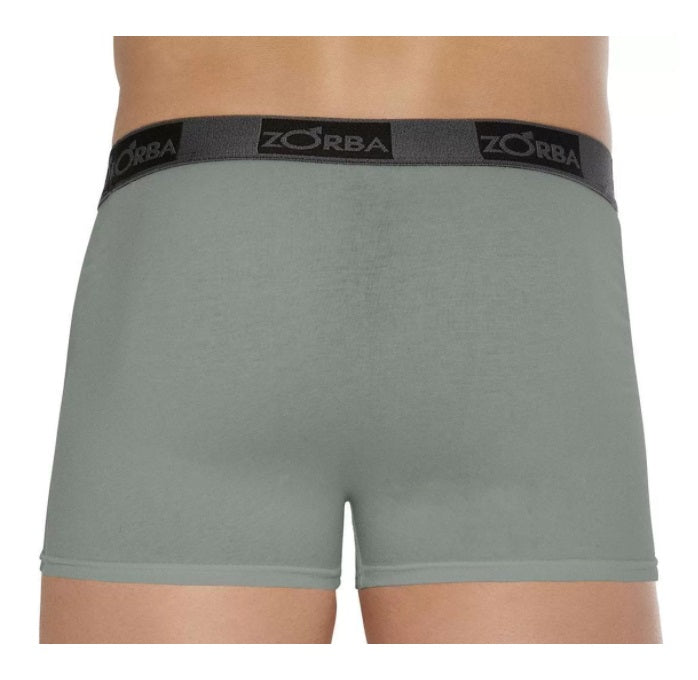 Lot of 3 Zorba Boxer Plus 717 Gray Cotton Male Underwear Brazilian Original