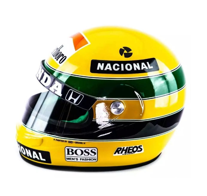 Brazilian Ayrton Senna Bi-Championship F1 1990 Helmet Replica Sport Collectible