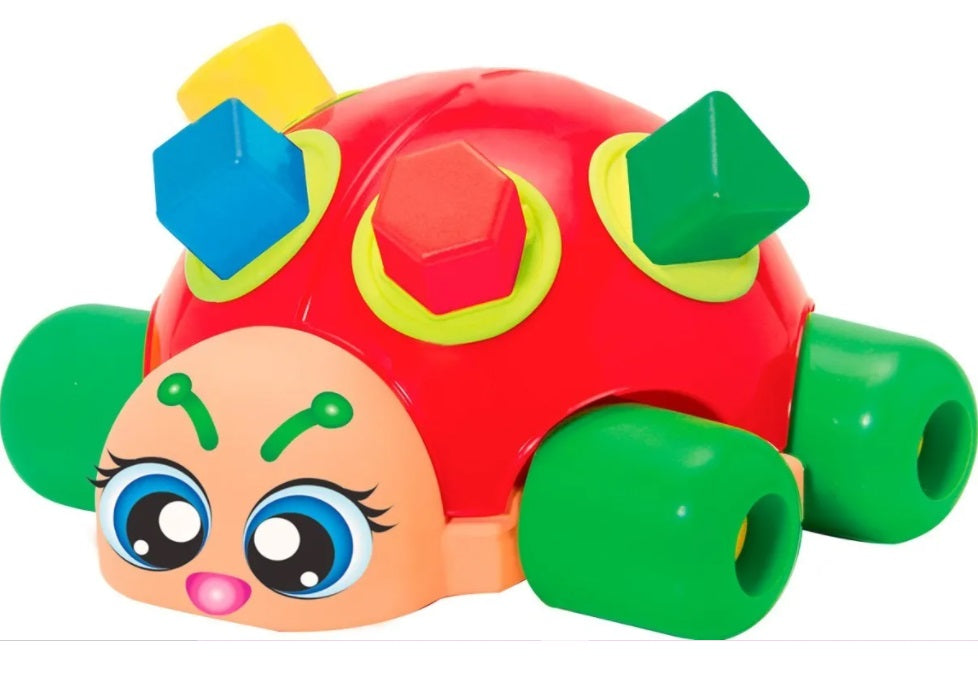 Brazilian Original Gulliver Ladybug Fitting Geometric Shapes Kids Baby Toys Play