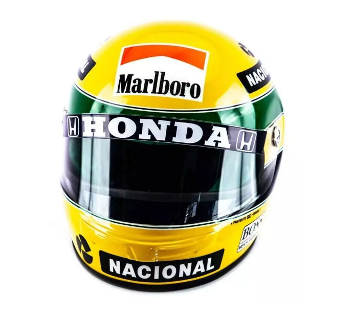 Brazilian Ayrton Senna Bi-Championship F1 1990 Helmet Replica Sport Collectible