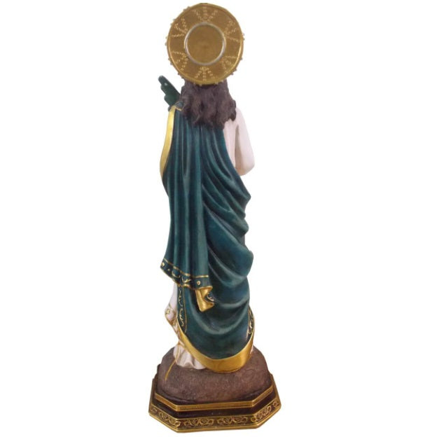 Brazilian Santa Luzia Saint Resin Image 42cm Religious Collectible Decoration