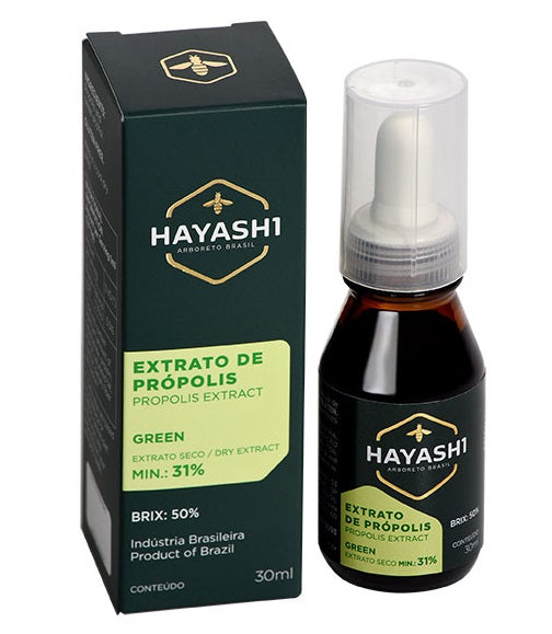 Brazilian Original Natural Immunity Green Propolis Extract 31% 30ml - Hayashi