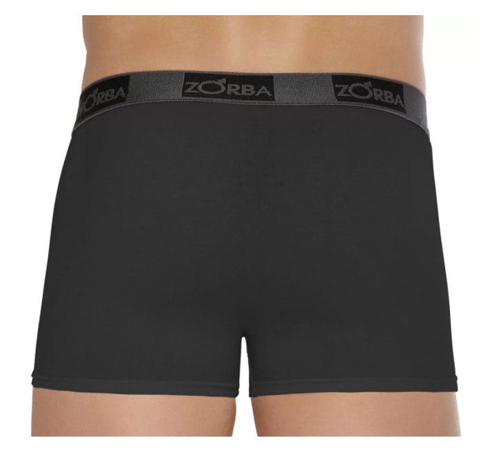 Lot of 3 Zorba Boxer Plus 717 Black Cotton Male Underwear Brazilian Original