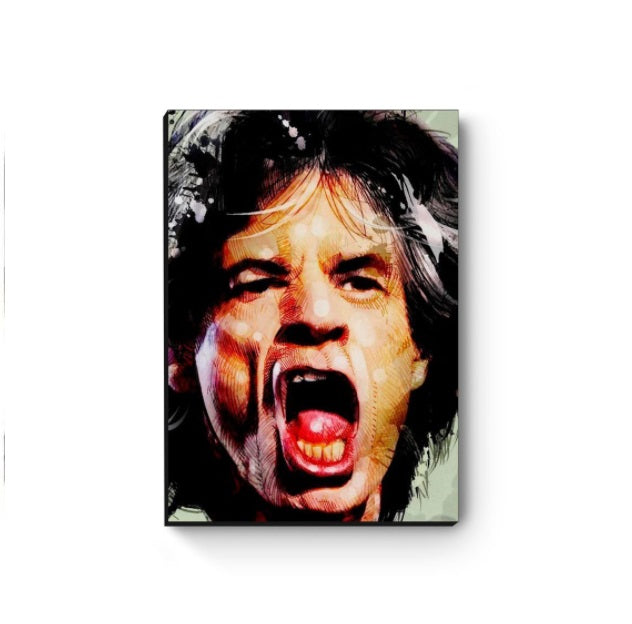 Mick Jagger MDF Decorative Canvas Decorative Collectible Painting A3 Mod. 2