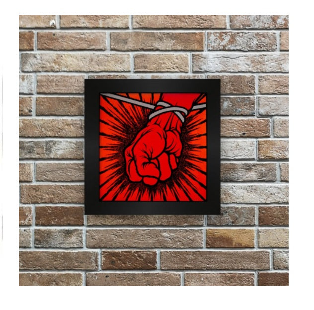 Metallica St. Anger Tile w/ Frame Decorative Collectible Framework Printing Art