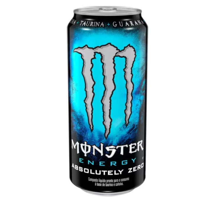Brazilian Original Energy Drink Absolutely Zero Sugar 473ml - Monster