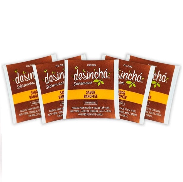 Banoffe Flavor Organic Natural Fit Candy Tea 30 Sachets - Desinchá