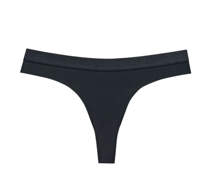 Lot of 3 Mash She Invisible Microfiber Black Panty Lingerie Underwear Brazilian