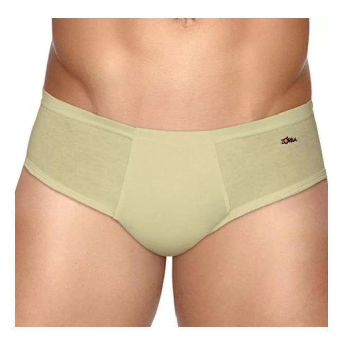 Lot of 3 Zorba Slip Light 172 Cotton Tagless Beige Underwear Original Brazilian