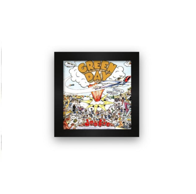 Green Day Dookie Tile w/ Frame Decorative Colletible Framework Painting