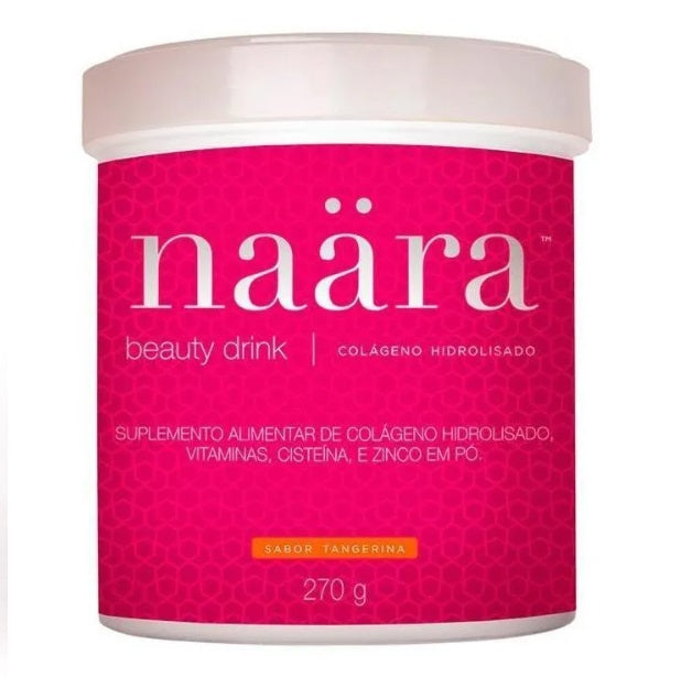 Tangerine Hydrolyzed Collagen Powder W/ Vitamin C Healthy Beauty Drink 270g - Naara