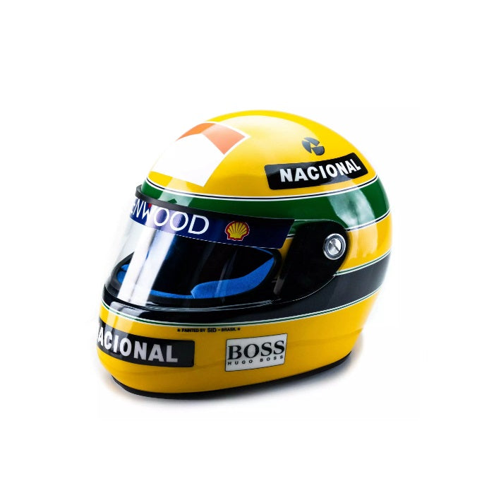 Ayrton Senna Donington Park 1993 Helmet Replica w/ Sid Mosca Serial Number