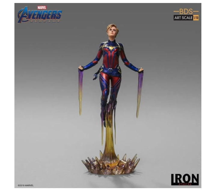 Captain Marvel Statue Bds Art Scale 1/10 Avengers Endgame Miniature Iron Studios