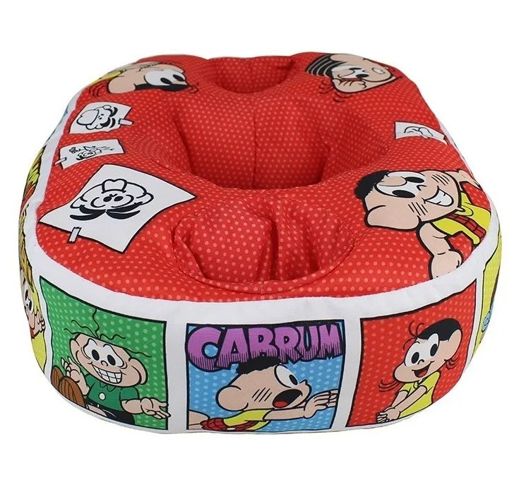 Brazilian Turma da Mônica Popcorn Time Cup Bucket Snacks Holder Cushion Pillow