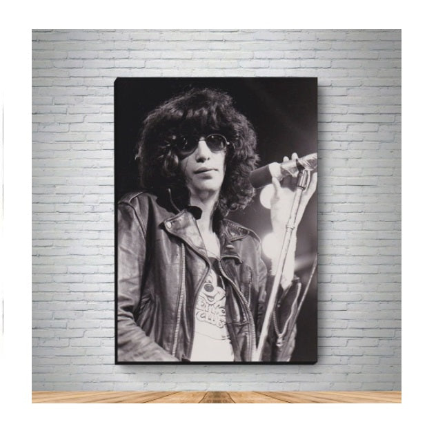 Joey Ramone MDF Canvas Decorative Collectible Framework Painting Art A4