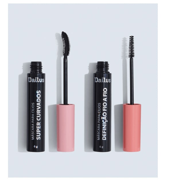 Brazilian Dailus Super Curvados Curly + Fio a Fio Definition Eyelashes Mask Kit
