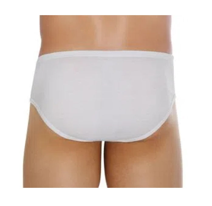 Lot of 3 Zorba Slip Light 172 Cotton Tagless White Underwear Original Brazilian