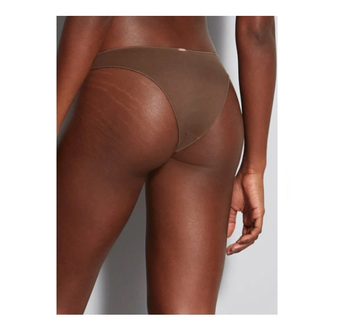 Lot of 3 Hope Touch Microfiber Bikini Panty Brown Cotton Underwear Brazilian