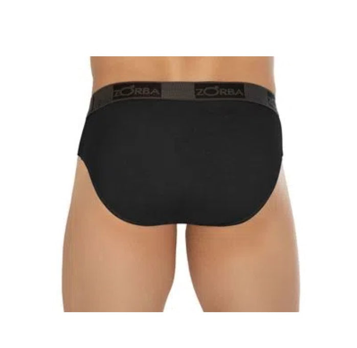 Lot of 3 Zorba Slip Plus 716 Black Male Cotton Underwear Original Brazilian