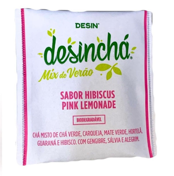 Desinchá Summer Mix Hibiscus Pink Lemonade Flavor Organic Tea 30 Sachets - Desin