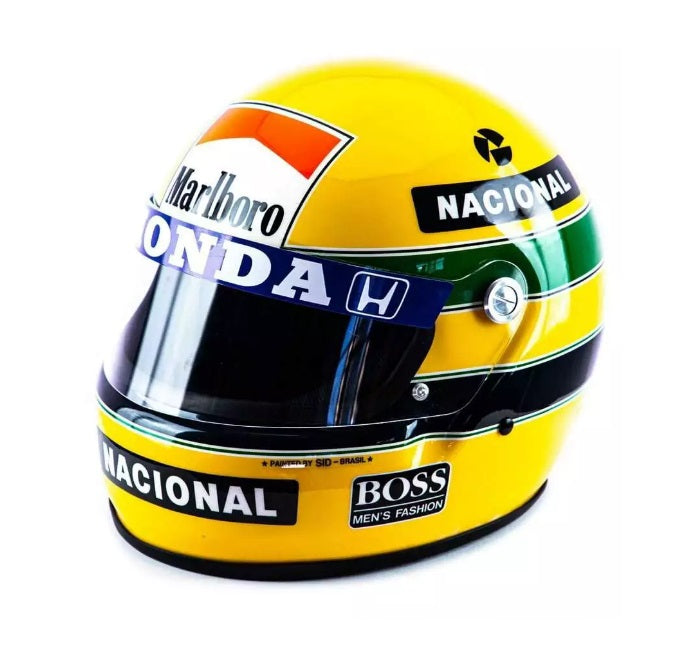 Brazilian Ayrton Senna Mundial F1 Championship 1988 Helmet Replica Collectible